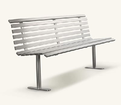 JARDIN DE CENTENNIAL Patio Garden Bench etal Park Bench Cast Aluinu