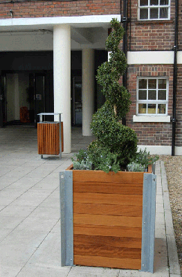 Urban Timber Street Planter