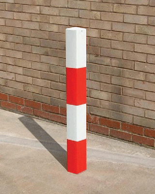 SS Steel Bollard Square Diamond Top