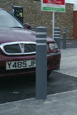 Asda – Grey Traffic Bollard