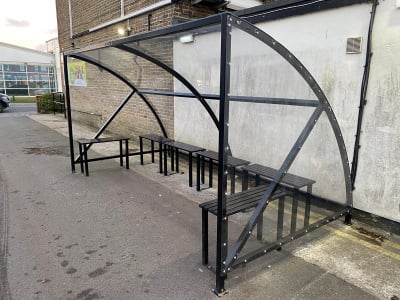 Smoking Shelter With Benches