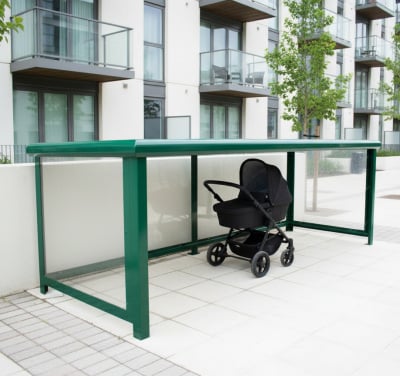 Enclosed Pram Shelters