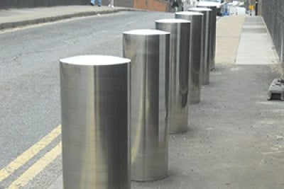 Extra Large Flat Top Stainless Steel Bollard