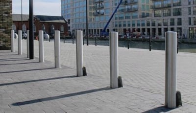  Flat Top Stainless Steel Bollard - Removable