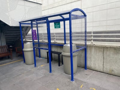 Four Sided Smoking Shelter