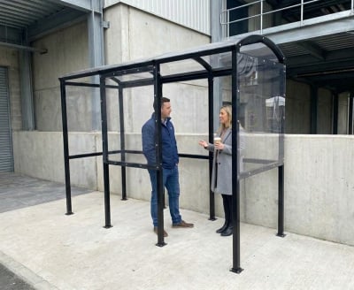Four Sided Smoking Shelter