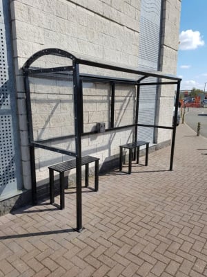 Open Fronted Smoking Shelter