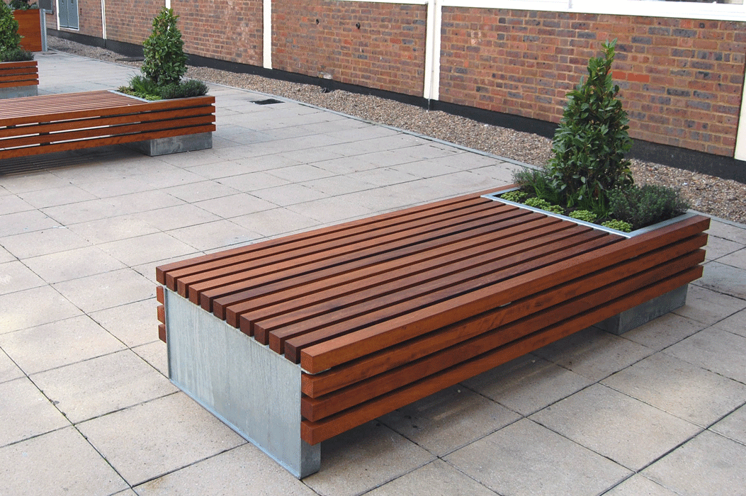 Contemporary Outdoor Benches