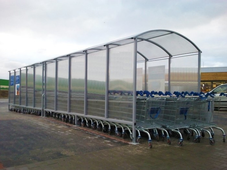 Kingsway ECO Shopping Trolley Shelter - Supermarket Trolley Shelter main image 1
