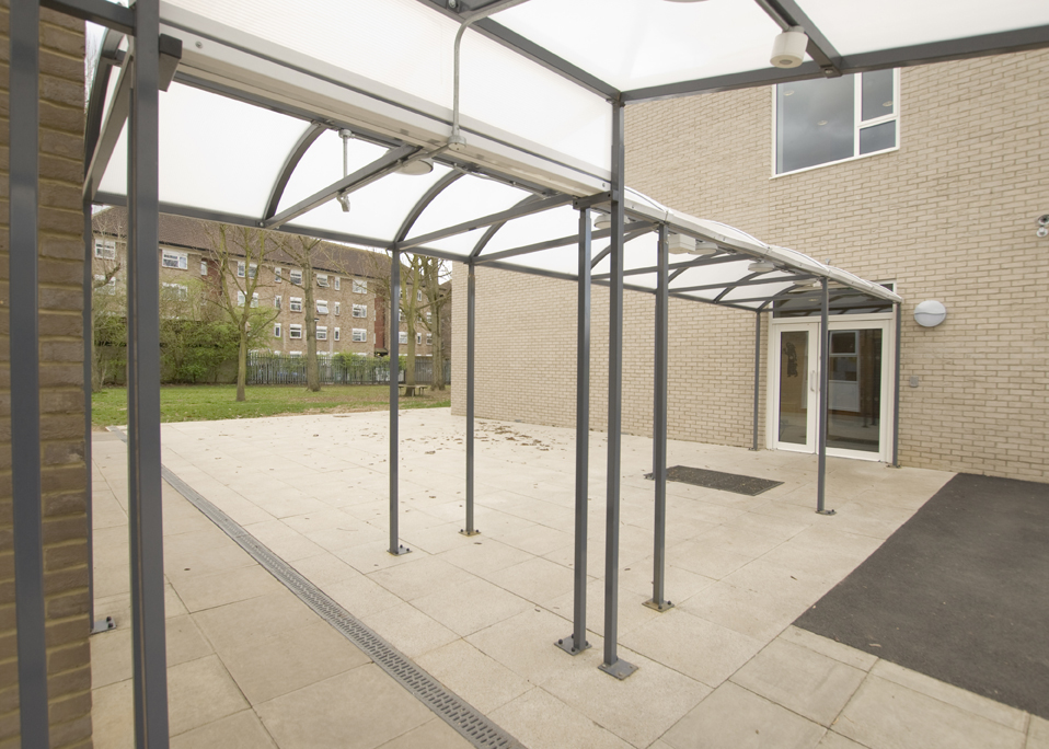 Image of a walkway installed at St. Anthony's School