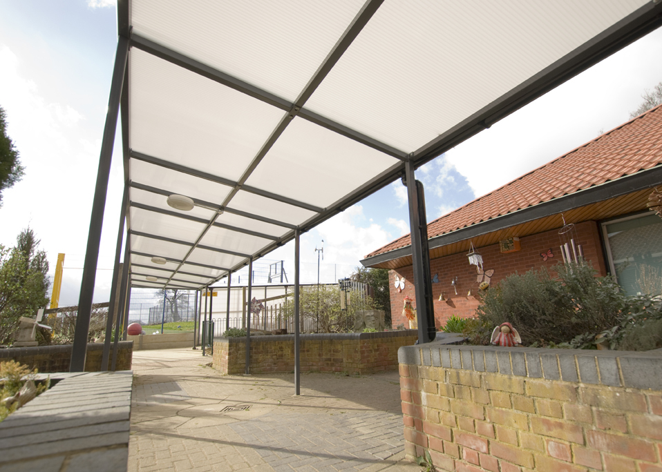 Image of a walkway installed at Barnwell School