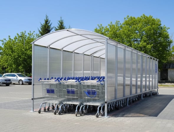 Image of a Shelter Store Trolley Shelter
